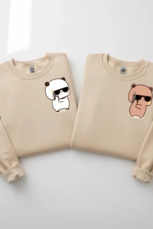 Bubu Dudu Sweatshirt Funny Couple Matching Pullover Tops Cool Bubududu Bears Printed Clothing Men Women Daily Life Casual Tops